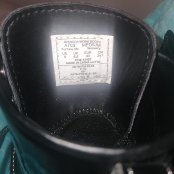 Avenger Work Steel Toe Boots Women's 8 - Picture 4 of 5